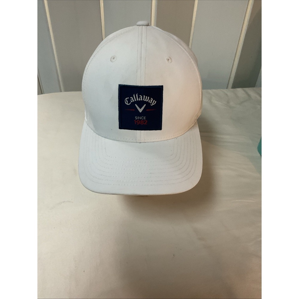 Callaway Since 1982 Snapback Hat White One Size Adjustable Embroidered Flexfit‎
